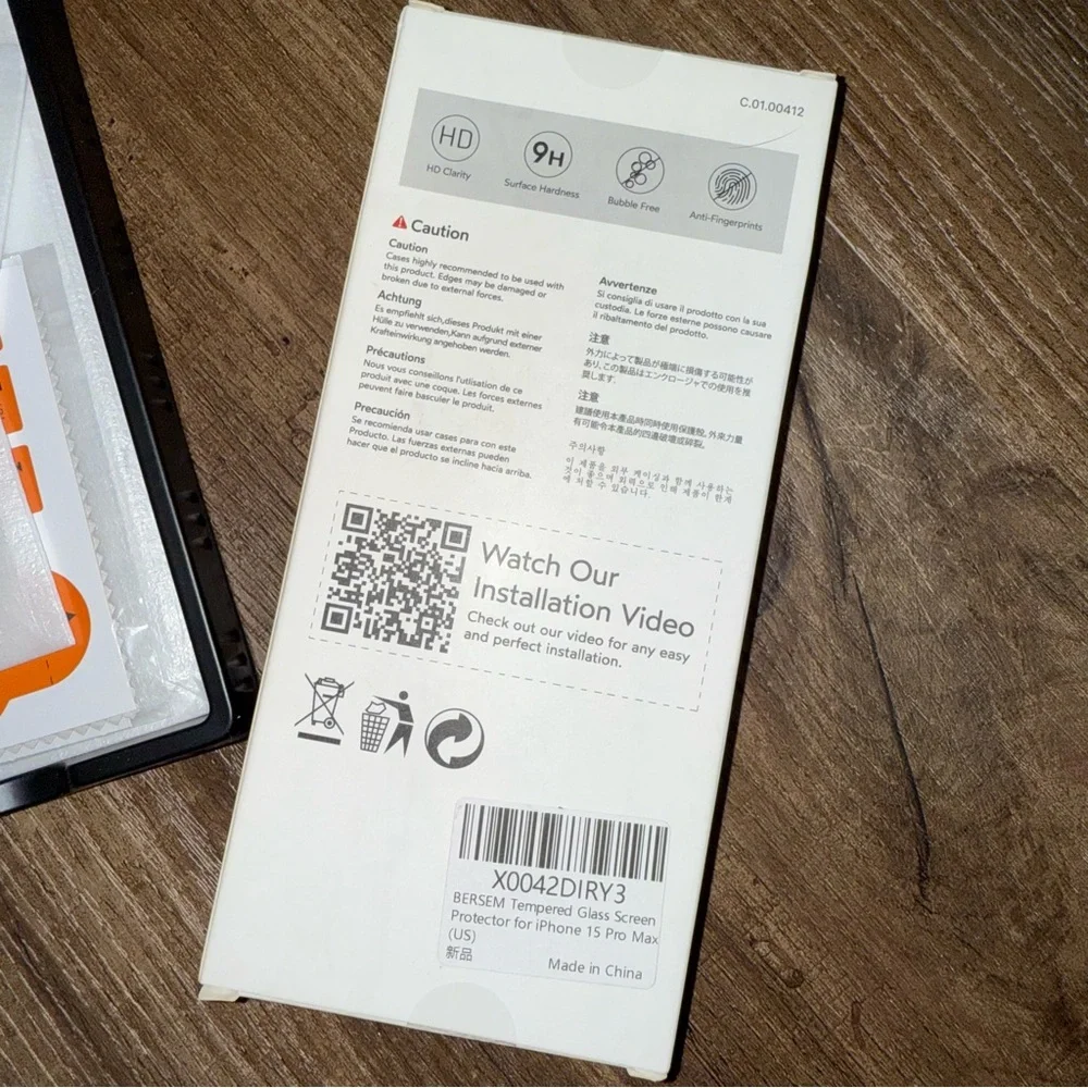 NWT IPhone 15 Pro Max Cell Phone Case And Screen Protectors